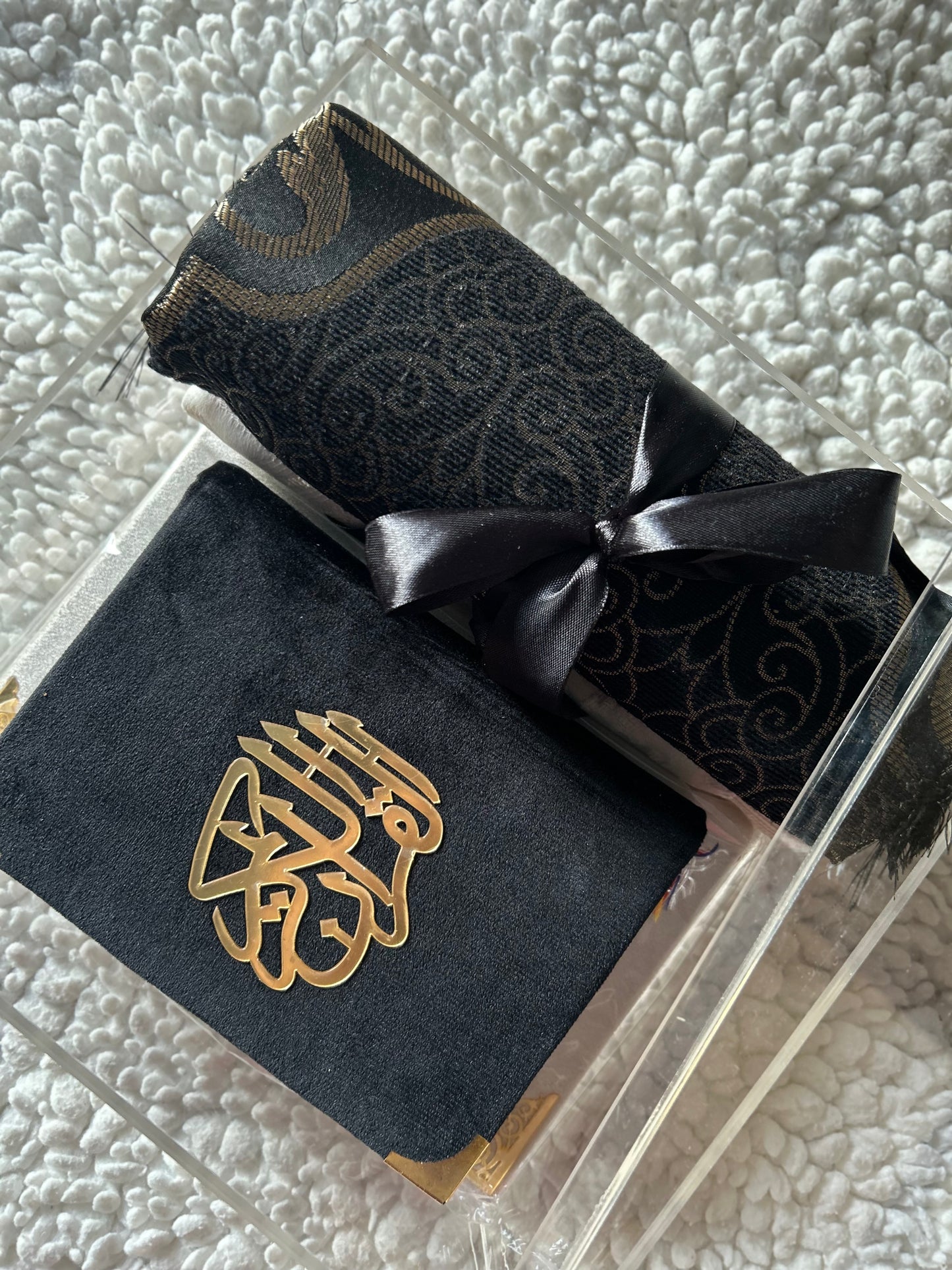 Couple Prayer Mat & Quran Combo